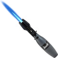 Torch Lighter Jet Flam Lighter Refillable Butane Windproof Adjustable Long Lighters for Candle Grill BBQ Camping Hiking Lighers (Gray)