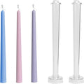 2Pack Candle Taper Mold 10.2 Inch Large Tapered Molds Candle Making Supplies Wedding Classic Dinner Candle Mold