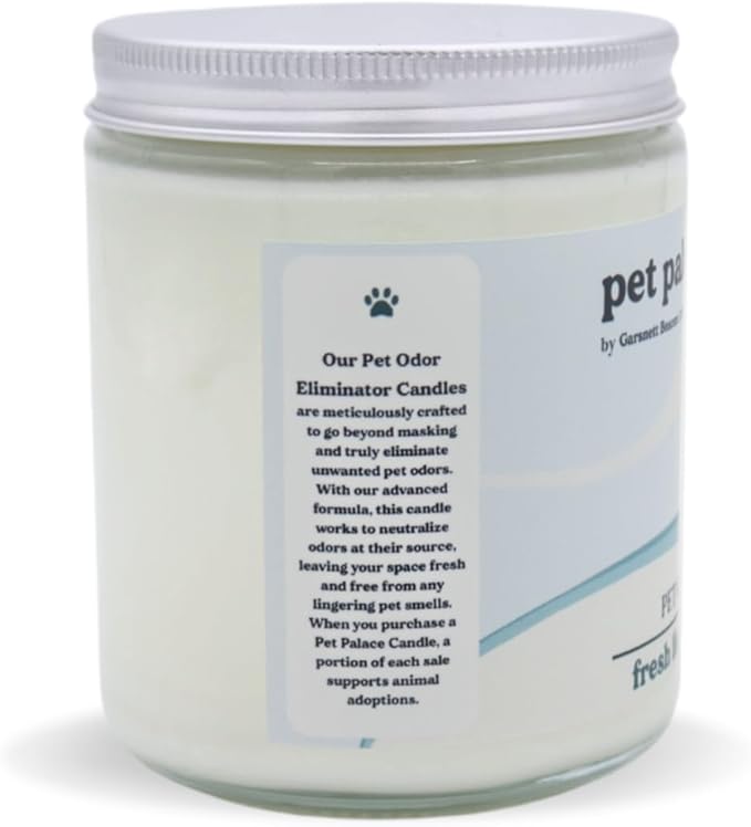 Pet Palace Candles - Odor Eliminator Candle, Incredible Scents - 100% Soy - Neutrolizer Eliminates Odors from Pets, Smoke, Urine, and More. Eco-Friendly and Non-Toxic (Fresh Linen)
