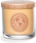 Eco Candle Co. Recycled Candle, Caramel Rum Cake, 6 oz. - Scents of Caramel, Rum, Maple, Almond, Pear, & Vanilla - 100% Soy Wax, No Lead, Kraft Paper Label & Lid, Hand Poured, Midwest Grown Soybeans