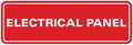 All Quality Standard Electrical Panel Wall or Door Sign - Durable Material | Clear and Functional Sign | Easy Installation‌ -Red - Large (2 Pack)