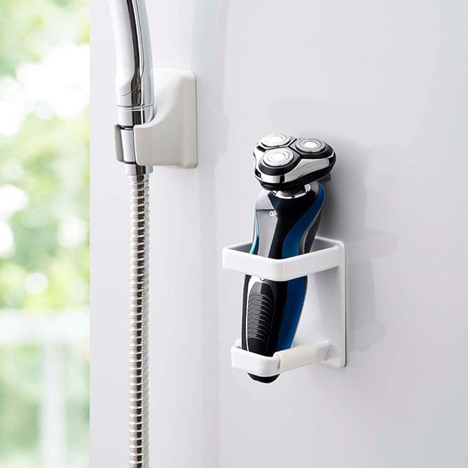 山崎実業(Yamazaki) BT-TW AJ WH Electric Shaver Holder, 約W6XD6XH8cm, wht