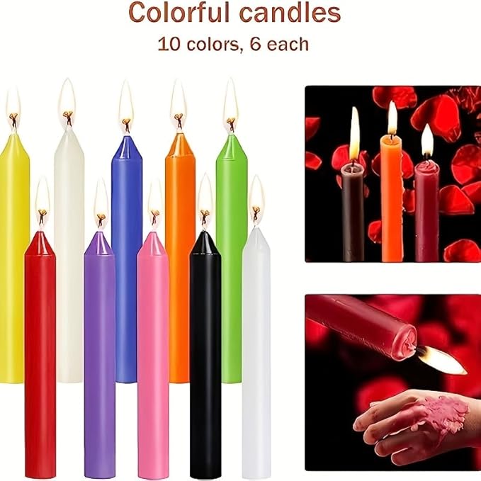 100 Pack 4 Inch Multi-Colored Spell Chime Candles-Assorted Color Chime Candles Taper Candles,Mini Taper Candles for Rituals, Prayer, Birthdays, Meditation, Altar, Spells, Chime Candles-10 Colours