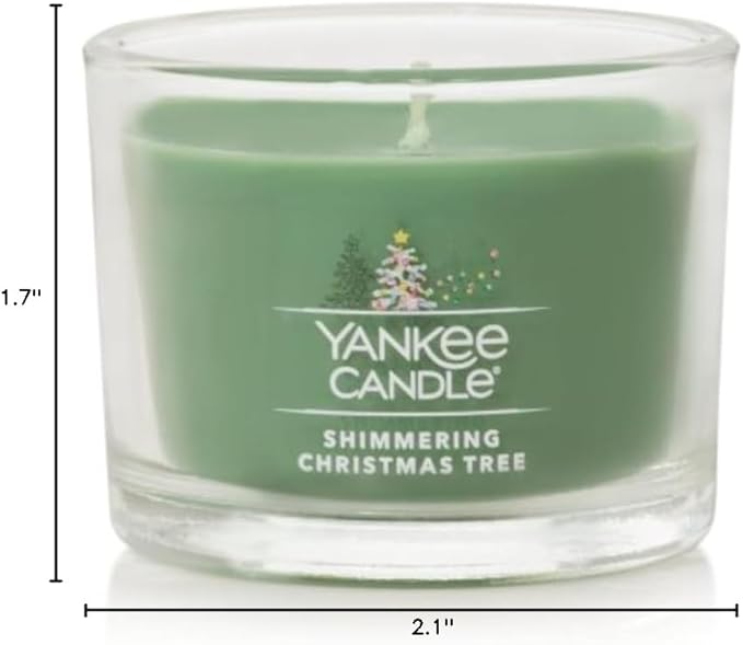 Yankee Candle Minis Jar, Shimmering Christmas Tree, 1.3 OZ (Pack of 12)