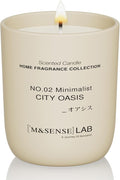 M&SENSE Natural Soy Candle| City Oasis | 5.3 oz | Mini Spring Scented Candles for Relaxation, Valentines Day Gift, Home Décor | for Bedroom, Office, Party Small