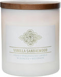 Carolina Vanilla Sandalwood Scented Candle, 16 oz Wellness Relaxing Aromatherapy Candle, 2 Wick White Jar Soy Blend Wax, Candles for Home, 60H Burn - Made in The USA