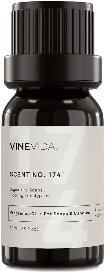 VINEVIDA [10 ml] Cooling Eucalyptus; Fragrance Oil for Candle Making and Soap Making - Premium Candle Scents for Soy Candles