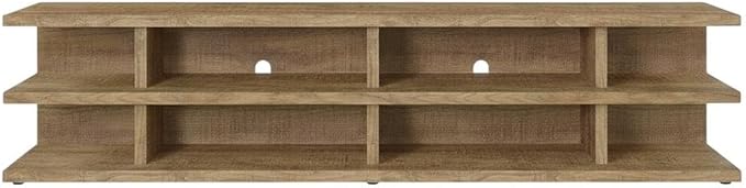 Furnifact Mango 78-Inch 2-Tier TV Stand Media Console for Farmhouse Style, Engineered Wood Construction, Durable, Spacious Storage