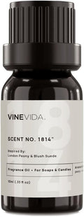 VINEVIDA [10mL] London Peony & Blush Suede Fragrance Oil for Candle Making - Natural Candle Oil Scents - Soap Making Essential Oil - Made in USA