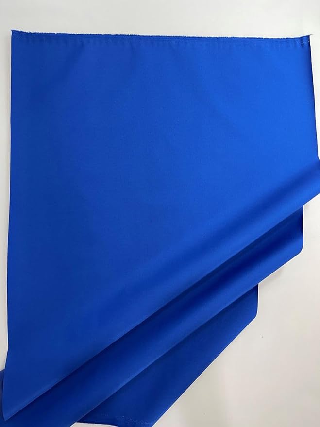 Mybecca Waterproof Canvas Marine Fabric 600 Denier Indoor/Outdoor PU Backing UV Protector Royal Blue 1 Yard