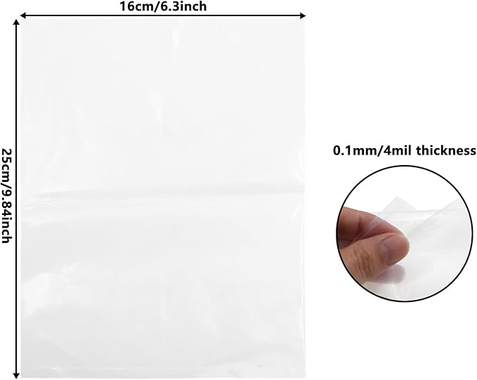 Bucket Liner Bags, Food Grade Ice Bucket Liner,Heavy Duty Leak Proof Bag,Plastic Drum Pail Liners,Flat Bottom Food Storage Bags for Home Kitchen Marinating (25 * 16cm/9.84 * 6.3inch)