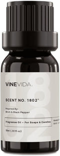VINEVIDA [10mL] Birch & Black Pepper Fragrance Oil for Candle Making - Natural Candle Oil Scents - Soap Making Essential Oil - Made in USA