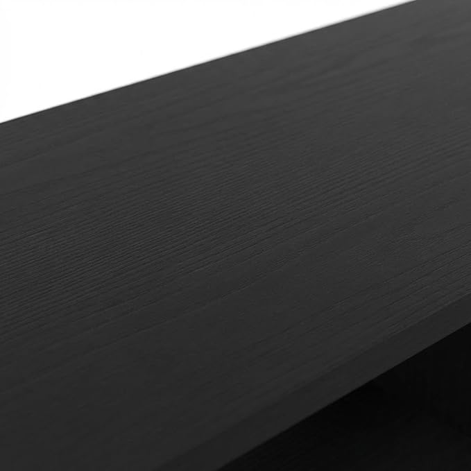 Furnifact Americano/Black Modern TV Stand for up to 65 Inch TVs, Metal and Wood Construction, Stylish and Durable Living Room Storage Solution