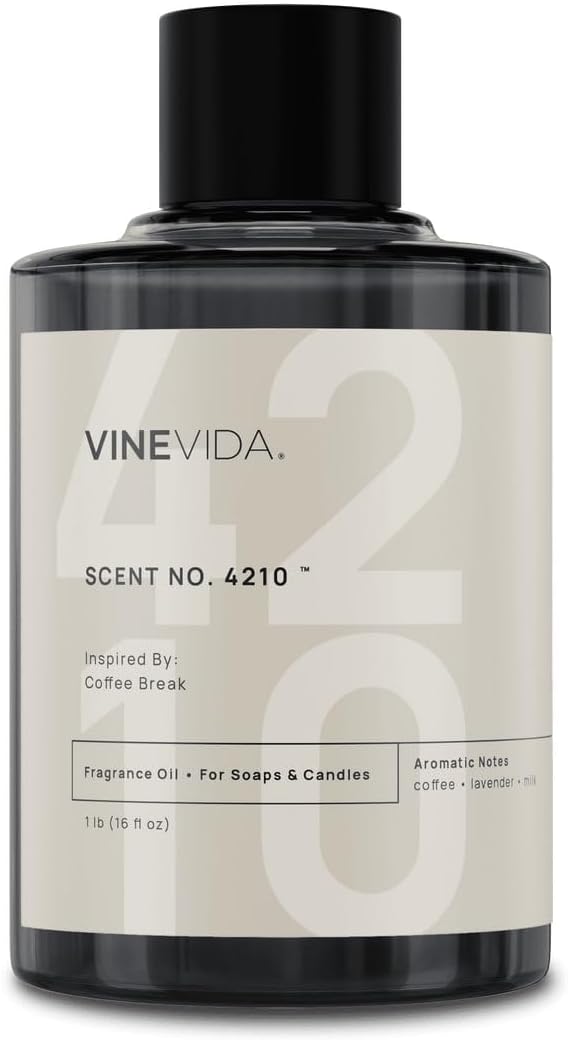 VINEVIDA [16 Oz] Scent NO. 4210 Inspired by Coffee Break | Premium Fragrance Oil for Candle Making & Soap Making | Candle Scents for Soy Wax | Scented Oils for Car Freshies & Bath Products