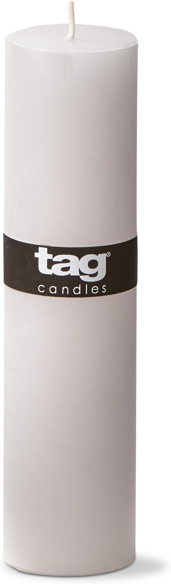 TAG Chapel 2X8 White Pillar Paraffin Wax Candle Unscented Drip-Free Long Burning 52 Hours for Home Decor Wedding Parties 2x8 White