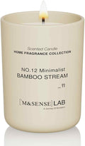 M&SENSE Natural Soy Candle| Bamboo Stream | 8.82 oz, 50H Burn | Spring Scented Candles for Relaxation, Valentines Day Gift, Home Décor | for Bedroom, Office, Party Medium