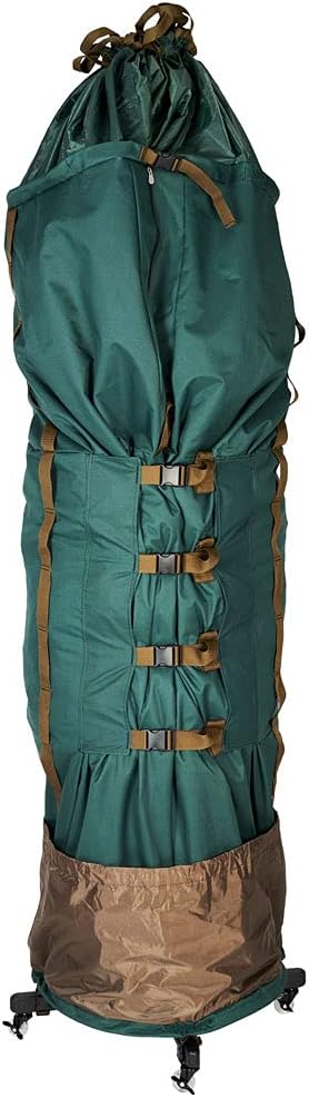 [Upright Tree Storage Bag] - 9 Foot Christmas Tree Storage Bag | Hold Artificial Trees up to 9 Feet Tall - Keep Your Fake Tree Assembled | Includes Rolling Tree Stand (9' - Large/With Tree Stand)