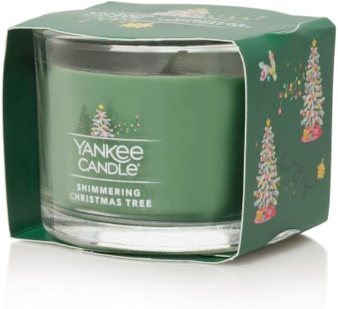 Yankee Candle Minis Jar, Shimmering Christmas Tree, 1.3 OZ (Pack of 12)