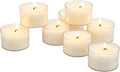 Stonebriar Bulk 192 Pack Unscented Smokeless Long Burning Clear Cup Tea Light Candles with 8 Hour Extended Burn Time