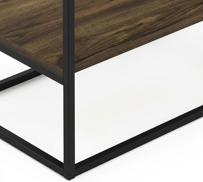 Furnifact Walnut TV Stand for TVs Up to 65 Inches, Modern Living Room Media Console with Wood Construction, Stylish Storage and Contemporary Design