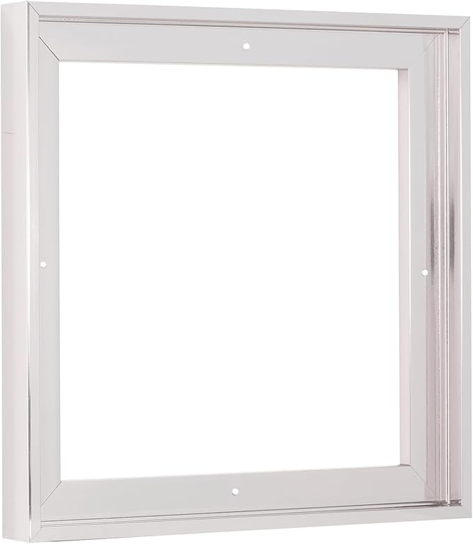 Pixy Canvas Floater Frame 31x31 for 3/4 (0.75) inch Deep Canvas Paintings/Canvas Prints/Wood Canvas Panels/Wall Art/Wall Decor/Home Decor/Artwork (Chrome, 31 x 31 inch, Square)