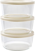 DURA LIVING 6-Piece Glass Food Storage Containers Set (3 Containers + 3 BPA-Free Lids) | 4-Cup, Leakproof | Microwave, Freezer, Oven & Dishwasher Safe | Ideal for Meal Prep & Pantry Organization