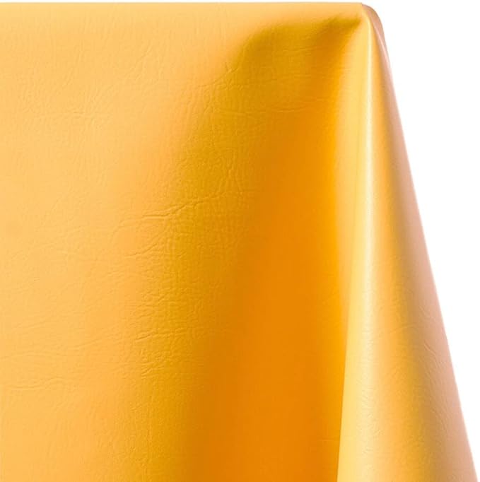 Ottertex Vinyl Fabric Faux Leather Pleather Upholstery 54" Wide by The Yard (5 Yard, Sunflower)