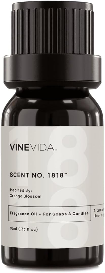 VINEVIDA [10mL] Orange Blossom Fragrance Oil for Candle Making - Natural Candle Oil Scents - Soap Making Essential Oil - Made in USA