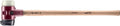 Halder Simplex SledgeHammer 3028.281 – Medium-Hard Rubber Insert, Nylon Insert, Cast Iron Housing with Handle Protection Sleeve, Varnished Wooden Handle, 80mm, 7.6 lbs.
