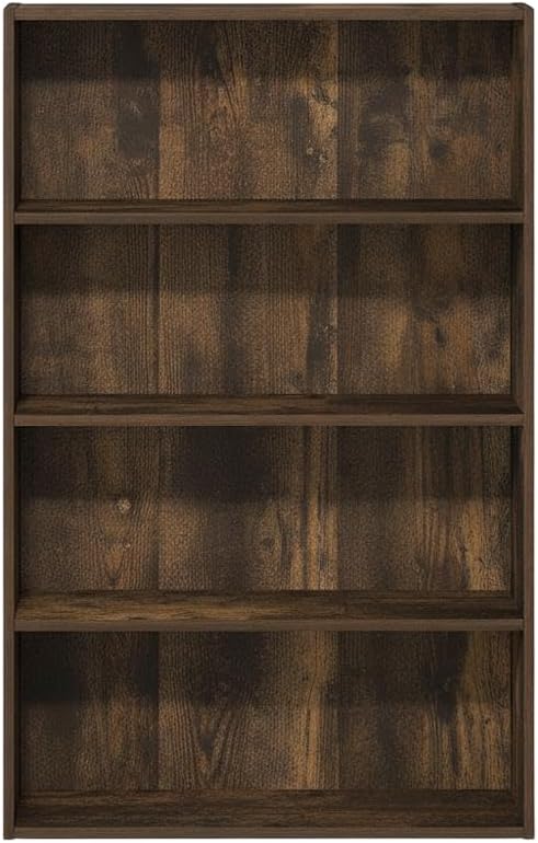 Furnifact Amber Pine Bookcase with Durable Wood Construction, Modern Design, Easy to Clean, Suitable for Living Rooms, Home Offices, and Book Storage