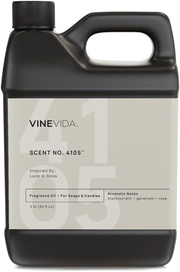 VINEVIDA [32oz] Luce di Rosa Fragrance Oil for Candle Making - Natural Candle Oil Scents - Soap Making Essential Oil - Made in USA