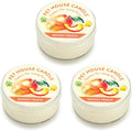 Pet House Mini Candles for Pet Odor Made with Natural Soy Wax, Plant Based, Dog and Cat Friendly Scented Candles, Mango Peach Pack of 3