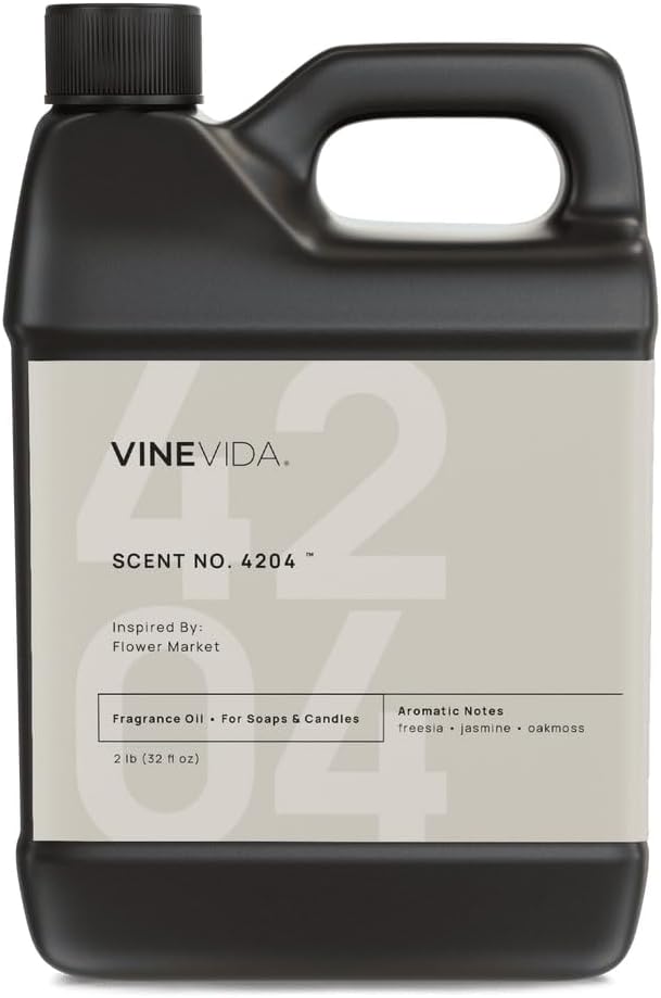 VINEVIDA [32 Oz] Scent NO. 4204 Inspired by Flower Market | Premium Fragrance Oil for Candle Making & Soap Making | Candle Scents for Soy Wax | Scented Oils for Car Freshies & Bath Products