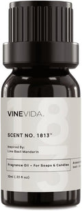 VINEVIDA [10mL] Lime Basil Mandarin Fragrance Oil for Candle Making - Natural Candle Oil Scents - Soap Making Essential Oil - Made in USA