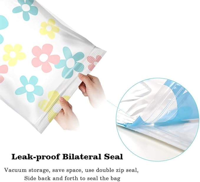 Vacuum Bstorage Bhome Organizer Foldable Clothes Organizer Seal Compressed Travel Saving Bpackage with Hand Pump/Multicolor/60 * 40Cm*10Pcs