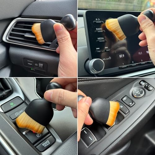 Car Detailing Brush for Sonata SEL 2024 Interior Valeting Tool Soft Bristle Auto Air Vent Cleaner Dust Remover Accessories