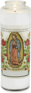Root Candles Prayer Candles Clear Glass Devotional 7-Day Prayer Candle, 1-Count, Day of The Dead (Spanish)