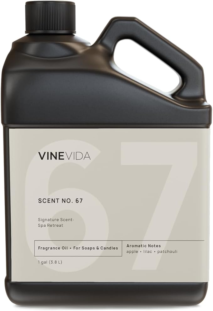 VINEVIDA [128oz] Spa Retreat Fragrance Oil for Candle Making Scents Soap Making, Perfume Oils, Soy Candles, Home Diffusers, Bath Scent Bomb Linen Spray, Lotions, Car Freshies, (Arts-FOBP-SPA-RET-GAL)