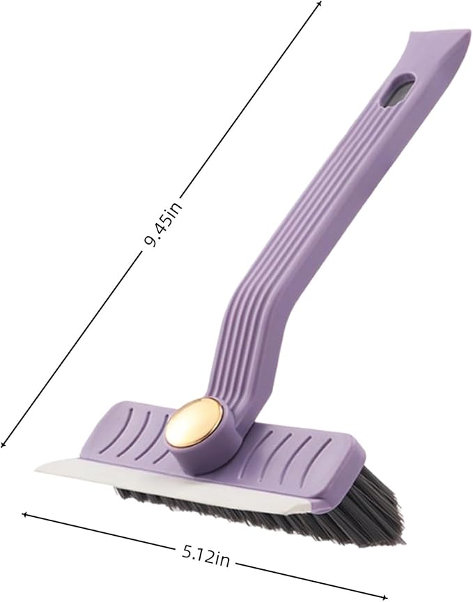 Multi-Function Rotating Crevice Cleaning Brush – No-Dead-Corners Gap Brush with Hard Bristles, Household Cleaning Tool for Kitchen, Bathroom, Windows & Tight Spaces (Purple*1)
