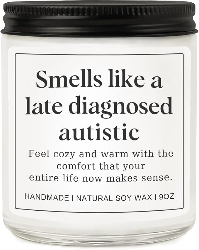 Autism Sensory Products for Adults, Best Gifts for Autistic Teenagers, Special Needs Teenager Gift, Unique Autistic Adult Must Have - Lavender Scented Candle