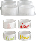 4-Cavity Silicone Candle Mold, Embossed Candle Holder Mold with English Words, Hand Gestures & Polka Dots for DIY Pillar Candles, Resin, Soap, Plaster - Make Elegant Home Decor（5523）
