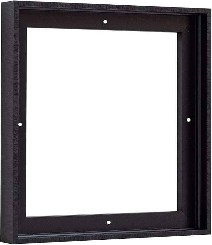 Pixy Canvas Floater Frame 29x29 for 3/4 (0.75) inch Deep Canvas Paintings/Canvas Prints/Wood Canvas Panels/Wall Art/Wall Decor/Home Decor/Artwork (Black Stripe, 29 x 29 inch, Square)