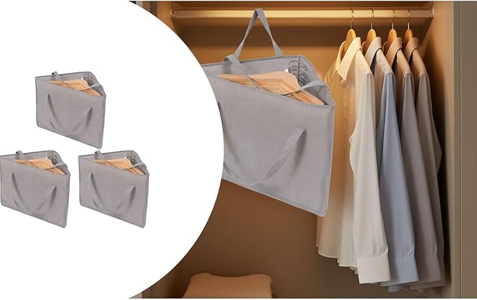 Clothes Hanger Storage Bag for Closet Organization and Portable Wardrobe Solutions