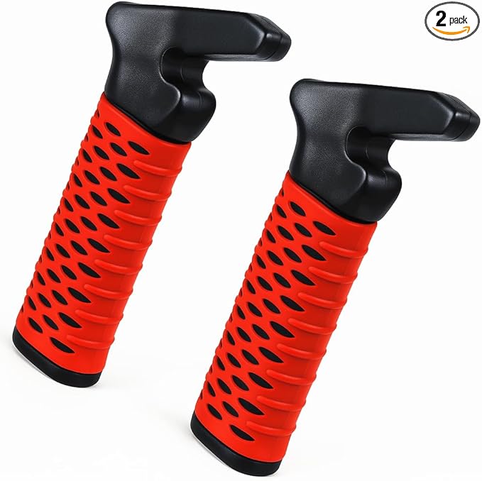 CAidRE 2 Pack Car Door Handle for Elderly, Car Handle Assist Support Handle, Portable Mobility Aids for Getting Out of Car, Auto Grab Cane for Seniors and Handicapped (Red)