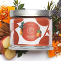 PartyLite Woodland Pumpkin 3-Wick Jar Candle – Autumn Spice & Cinnamon Scent, 25-45 Hours Burn Time, Clean-Burning, Harvest-Inspired Fragrance