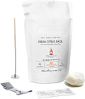Phoenix Wick Candle Making Kit – Transform Anything Into A Candle – Candle Making Kit with Wick + 7oz Wax (Fresh Citrus Basil Scent)