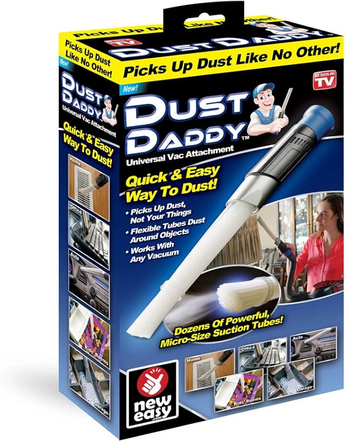 Ontel Dust Daddy | Universal Vacuum Cleaner Attachment | Dust and Dirt Remover | Authentic As Seen on TV