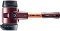 Halder Simplex Soft-Faced Mallet 3022.282 – Medium-Hard "Stand-Up" Rubber Inserts, Cast Iron Housing with Handle Protection Sleeve, Extra Short Hickory Handle, 80mm, 6.2 lbs.