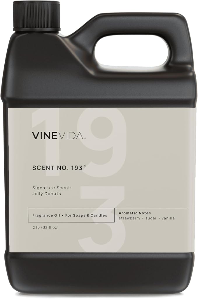 VINEVIDA [32 oz] Scent Jelly Donuts; Fragrance Oil for Candle Making and Soap Making - Winter & Holiday Oils