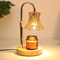 Candle Warmer Lamp with Dimmer - Electric Candle Lamp with Timer for Jar Candles Scented Candles, Plug-in Wax Warmer Lamp for Home & Office with 2 Bulb (White Peony)